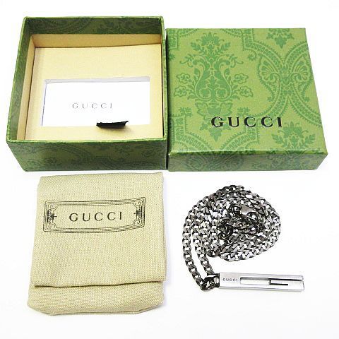 GUCCI グッチ Gロゴ カットアウトG ネックレス Ag925 ペンダント