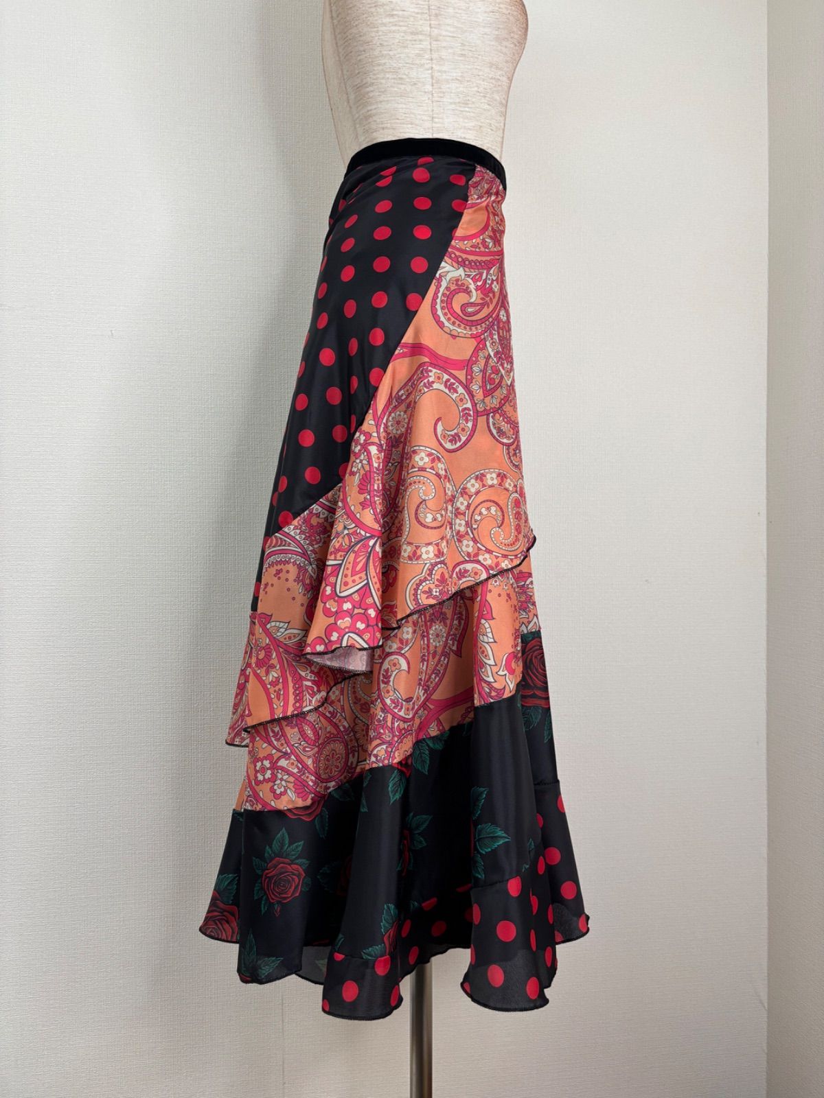 【TOD】⭐︎フラメンコ巻きスカート ファルダ⭐︎ 新品》フラメンコ 巻きスカート ファルダ 衣装 - メルカリ