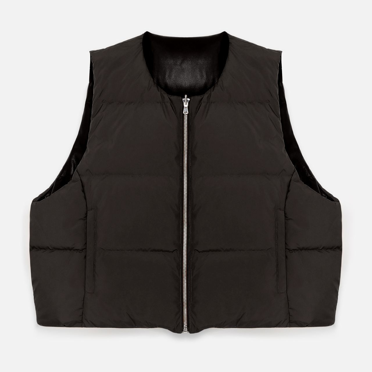 MLVINCE メルヴィンス LIMONTA REVERSIBLE DOWN VEST BLACK リモンタ
