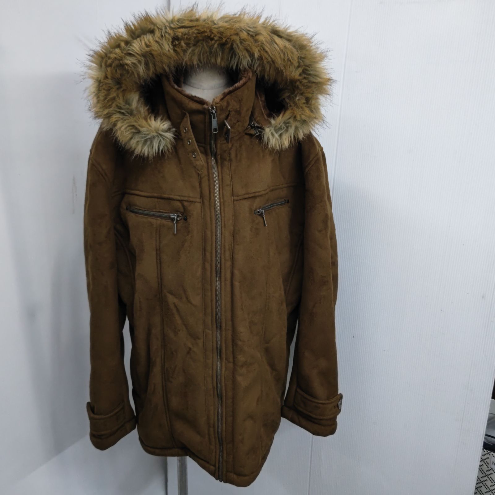 h63043　louis chavlon ルイシャブロン　フード付コート　アウター　ブルゾン　ジャケット　大きいサイズ　4Lサイズ   メンズ 衣類 美品