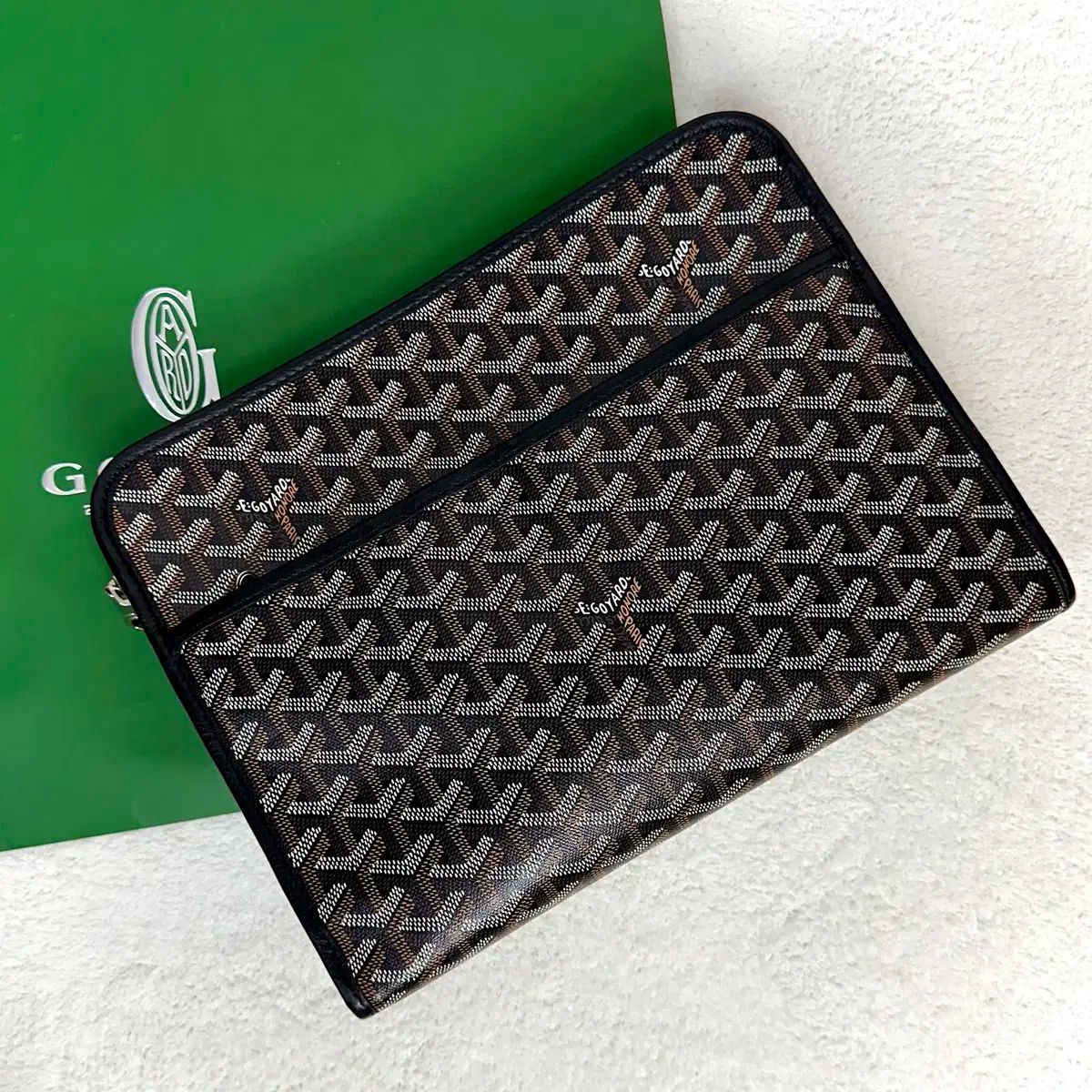 GM Goyard ゴヤール ジュバンス クラッチバッグ ブラック