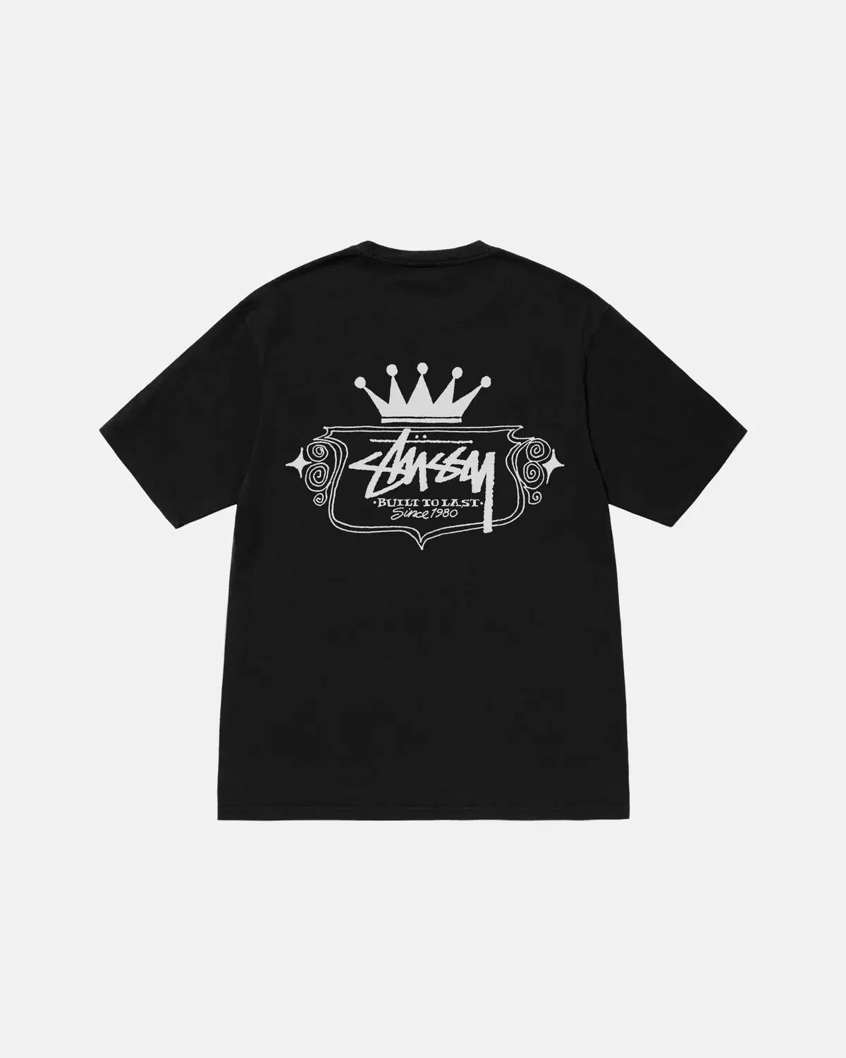 【雷市場（ポンジャン）商品韓国直送】XXL STUSSY(ステューシー) ビルト トゥ 最後 PIGMENT(ピグメント) ダイド Tシャツ 黒