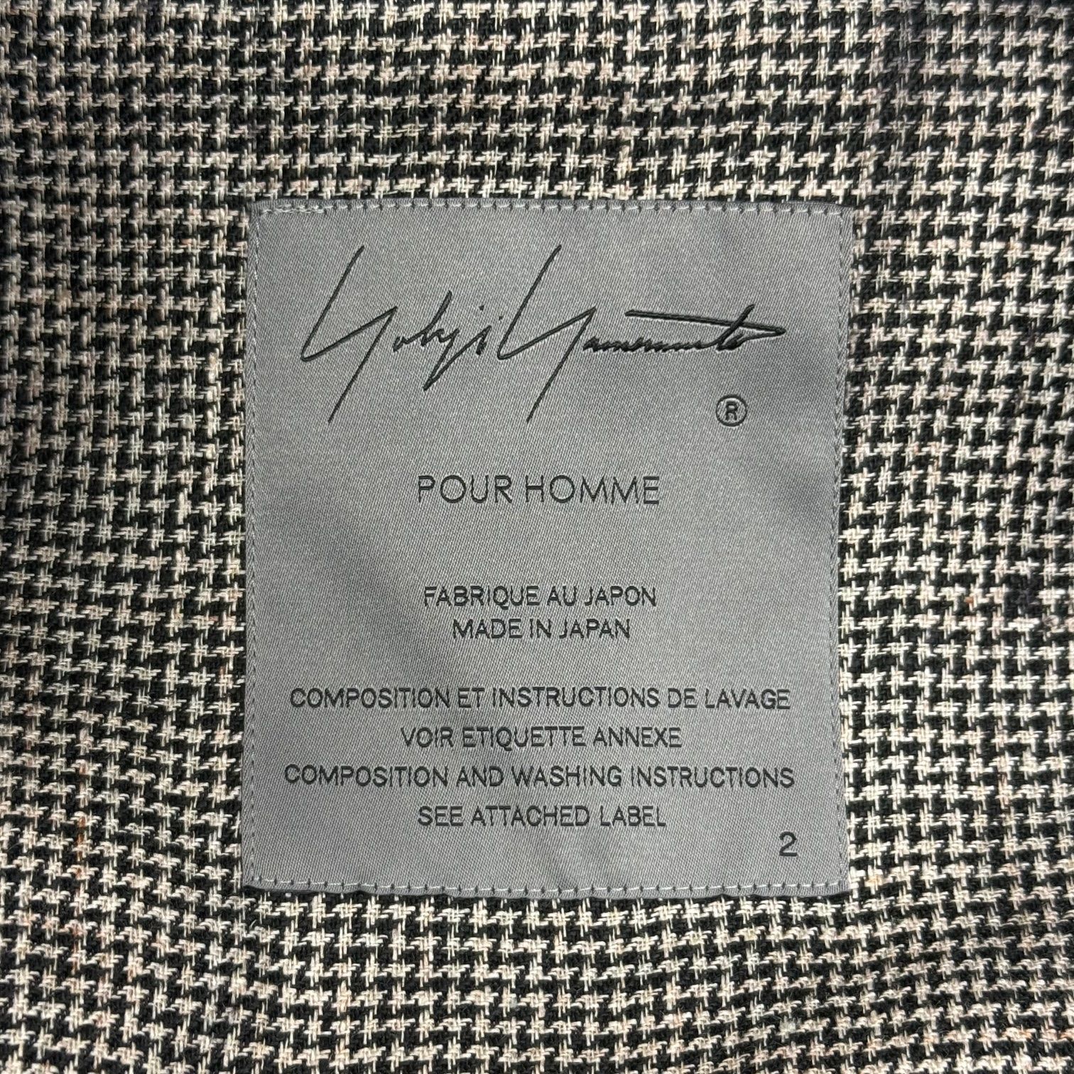 参考上代418000円 未使用品 Yohji Yamamoto POUR HOMME 24SS JACKET