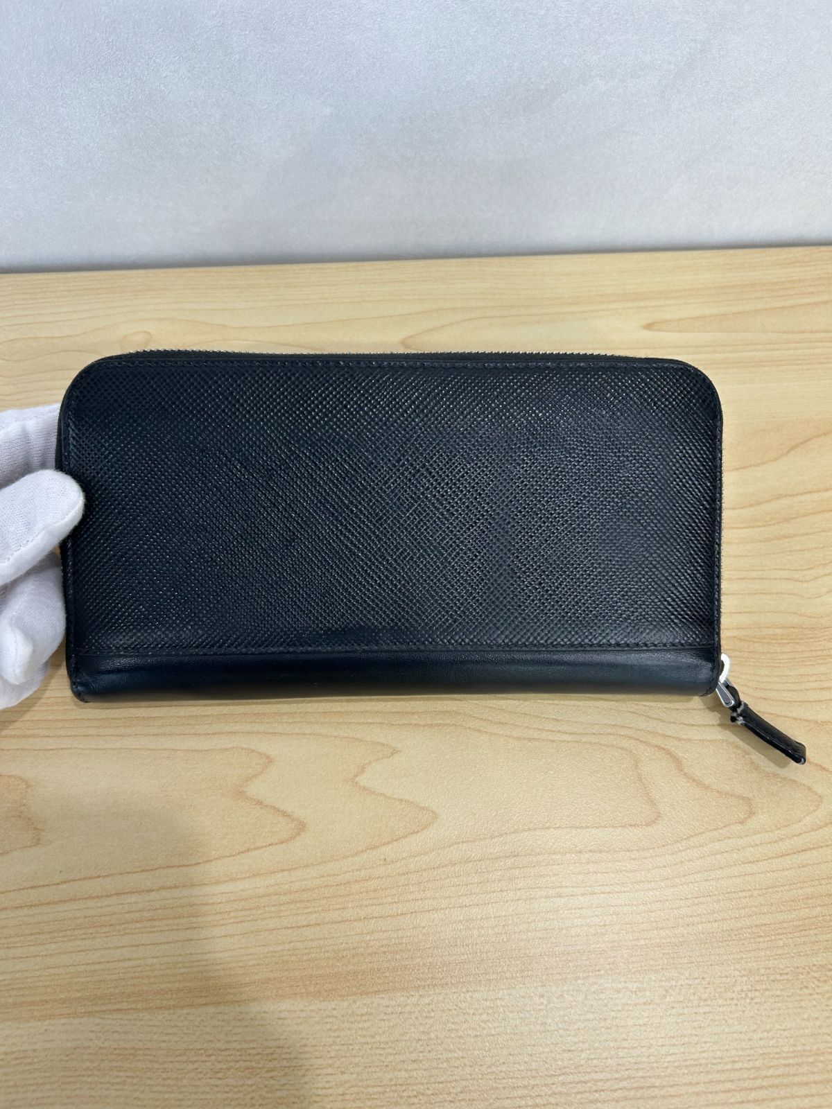 未使用級⭐️ PRADA 長財布 ジップウォレット エンボスロゴ ブラック レザー MKcollection,ブランド一覧,アウトレット,ナ・ハ行,プラダ