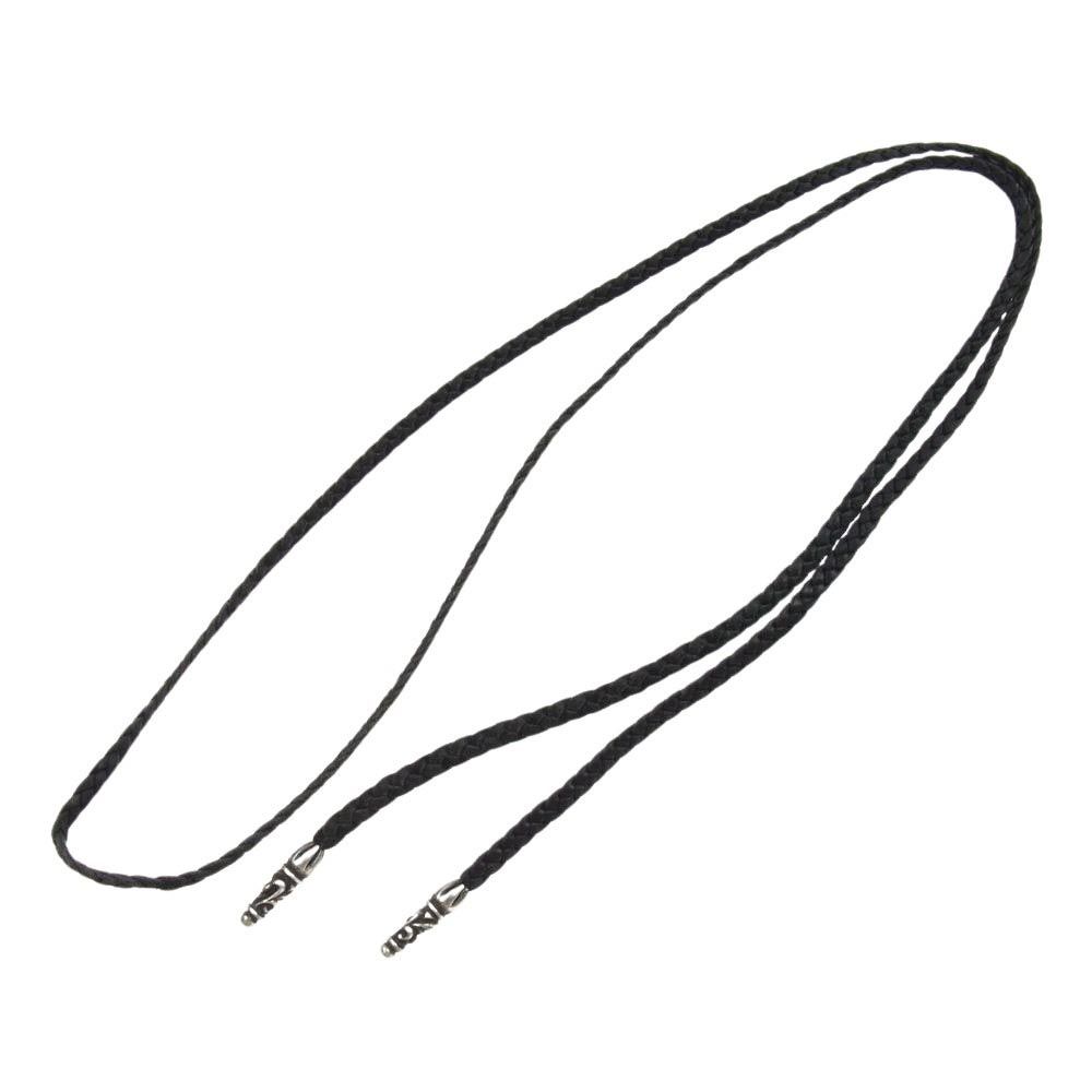 CHROME HEARTS クロムハーツ（原本無） ネックレス LEATHER BRAID スクロール レザーブレード ネックレス【中古】