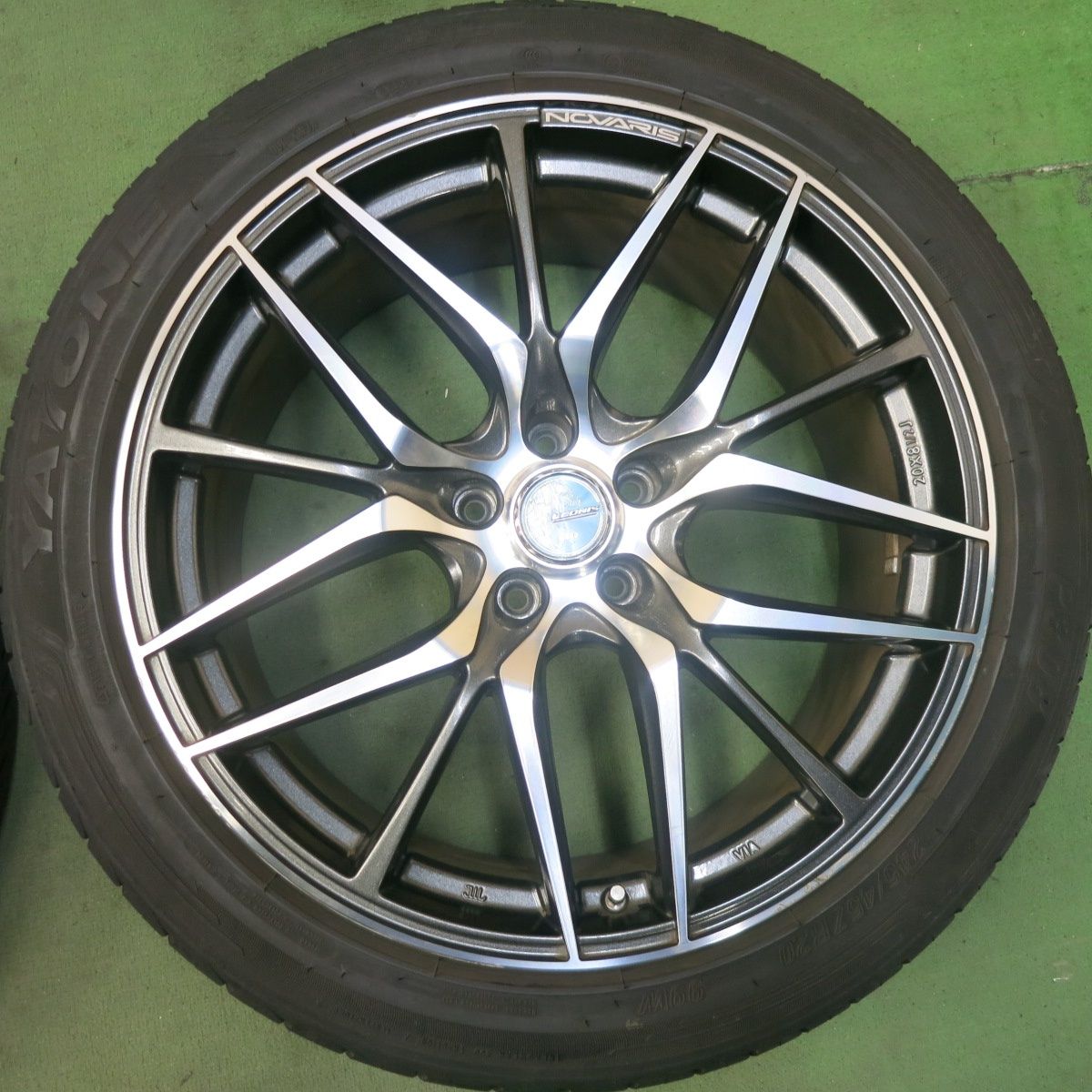 安い！かわいい！ バリ溝 21年 9分 NOVARIS 245 45R20 YATONE ヤトン P308 ノヴァリス 20インチ PCD114.3 5H 5100604SKノ