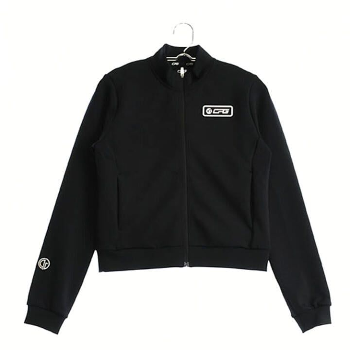 Aランク CPGゴルフ レディース Sサイズ 長袖ショート丈ブルゾン ブラック系 秋冬｜古着ゴルフウェア