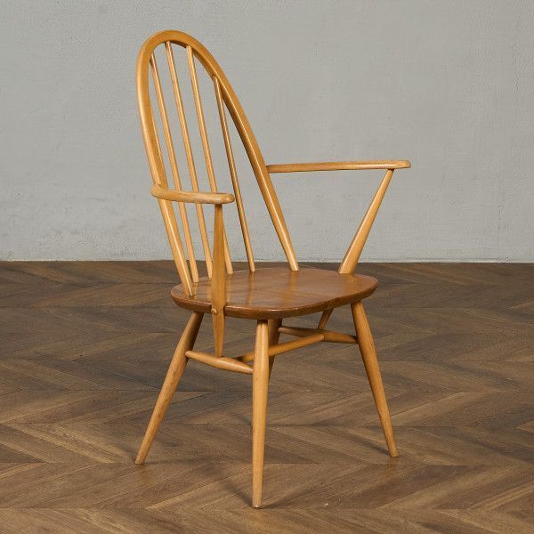 ERCOL(アーコール) アーム クエーカーチェア (301) アーコール ERCOL ヴィンテージ クエーカー アームチェア ブルー