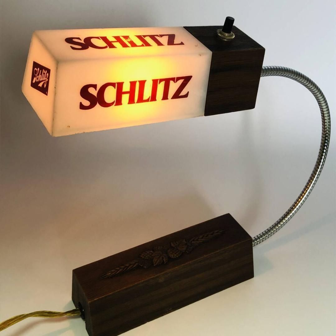 SCHLITZ シュリッツ ビール テーブルランプ ライト サイン ディスク POP_24A