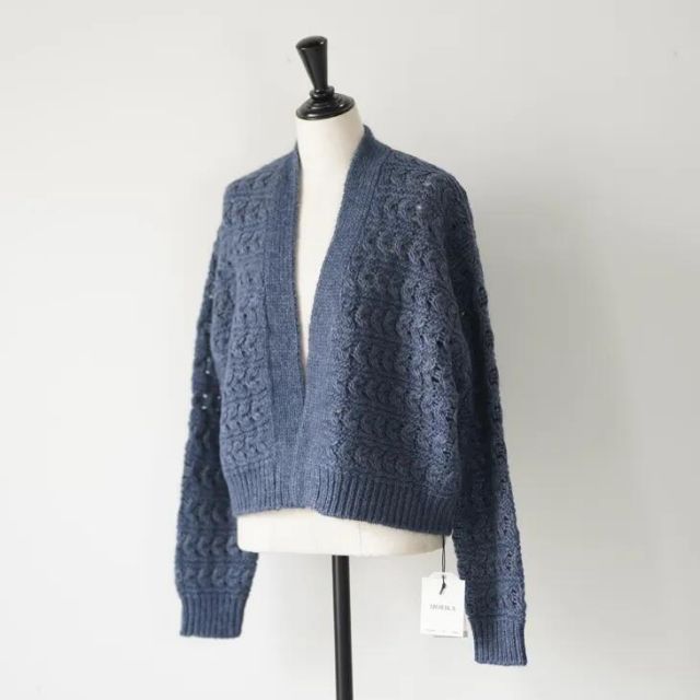 MORIKA モリカ | Classic Bolero blue gray one size | クラシックボレロ カーディガン 羽織