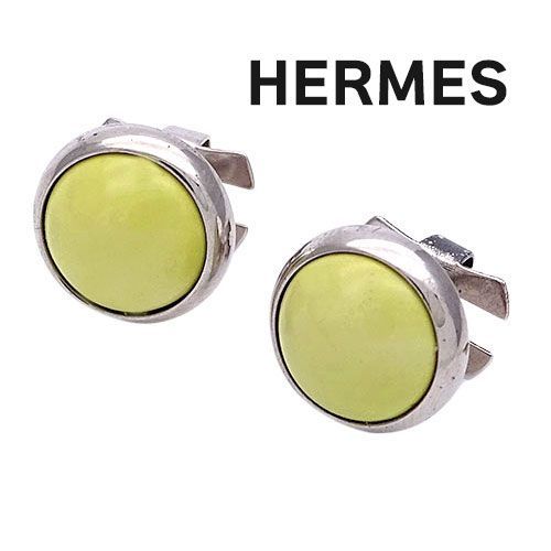 エルメス HERMES ピアス レディース ブランド エクリプス イエロー