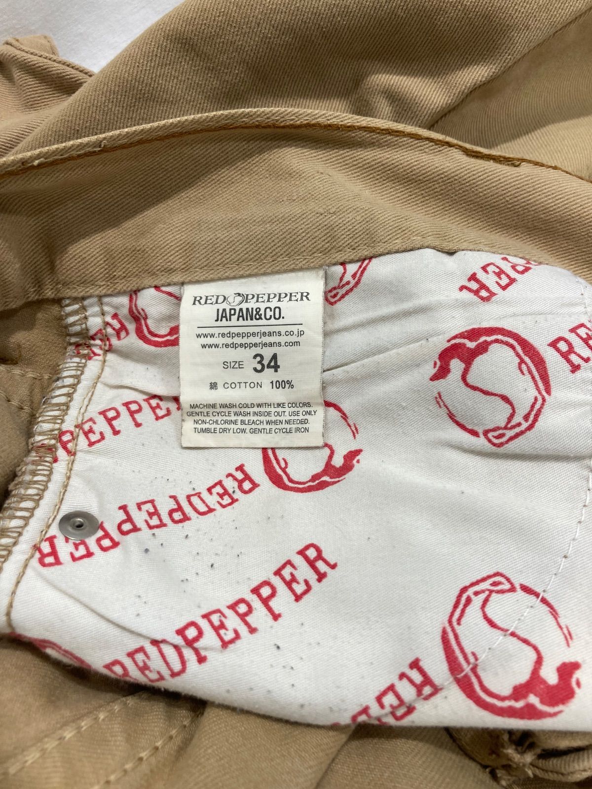 34】91㌢RED PEPPERレッドペッパー大きめサイズ！ RED PEPPER レッドペッパー パンツ 34サイズ - メルカリ