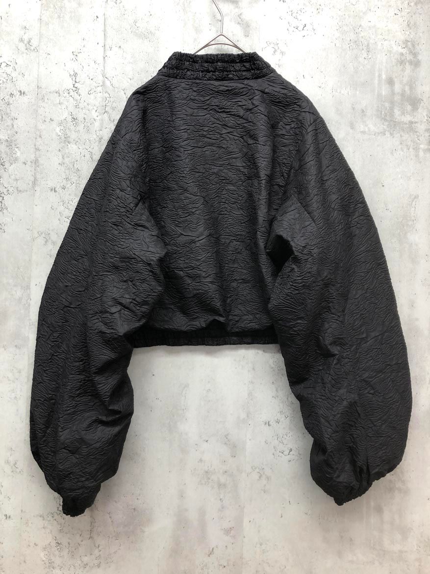 TOPKAPI EFOLE トプカピエフォル ジャガード ブルゾン ジャケット sizeF|黒 ◎レディース