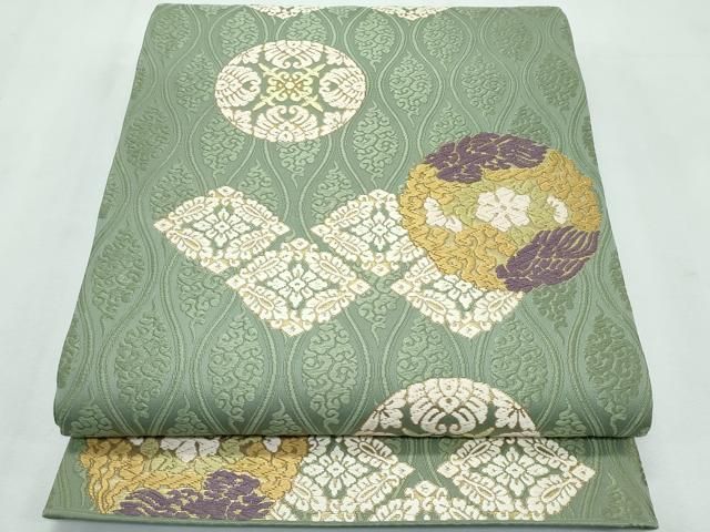 平和屋着物□極上 山口美術織物 皇室 伊勢神宮御用 西陣織 六通柄袋帯