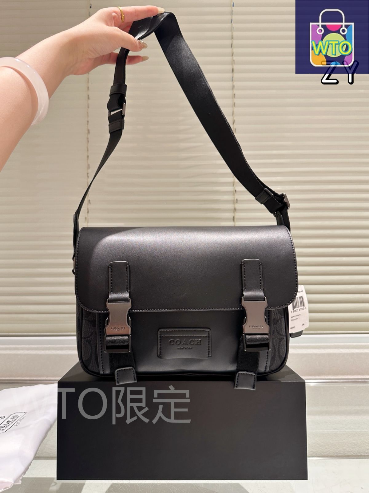 今日特価】Coach コーチ Track ポストマンバッグ ギフトボックス