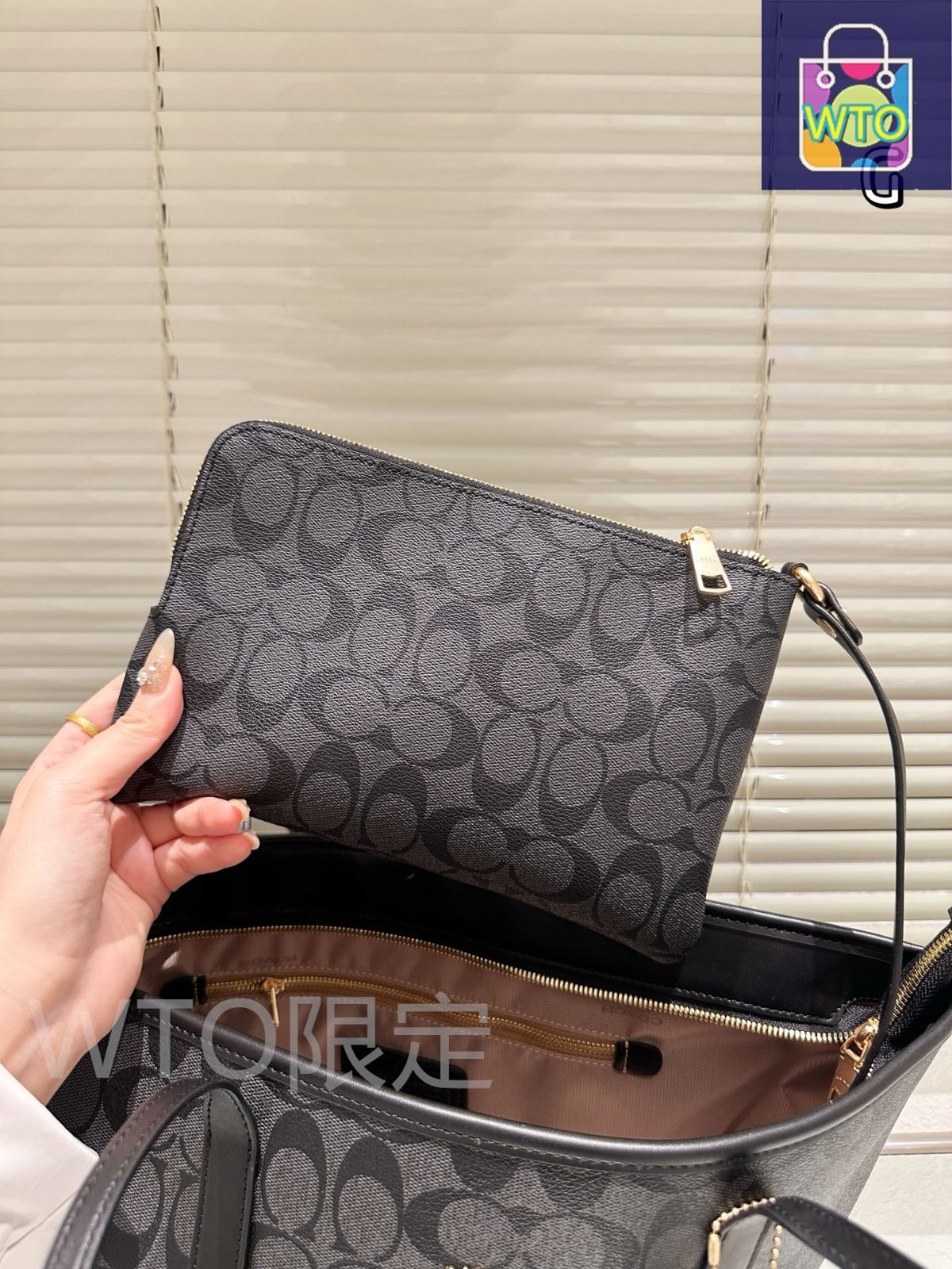 今日特価】COACH コーチ ショッピングバッグ 高品質でファッショ