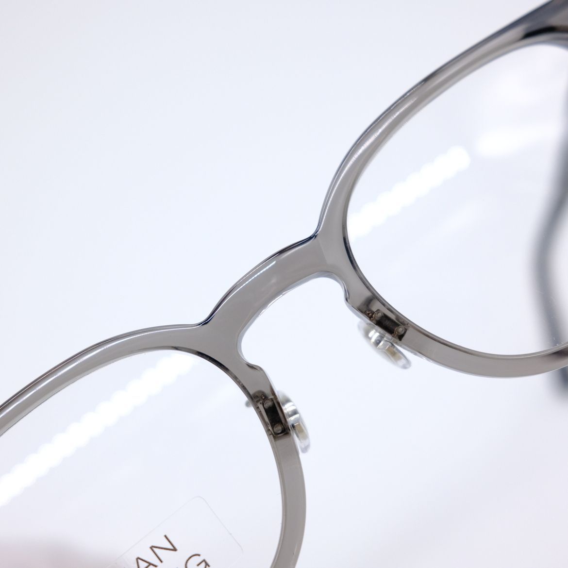 在庫僅少】 ML5174 145 50□21 グレー スケルトン 眼鏡 メガネ