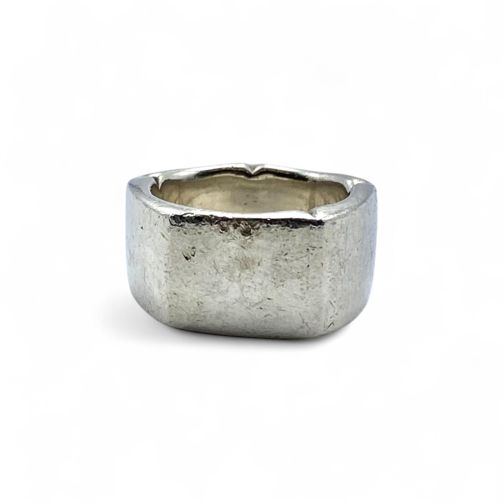 抜群の重厚感】シンプル Silver 925 刻印 80s Vintage Ring シルバー 