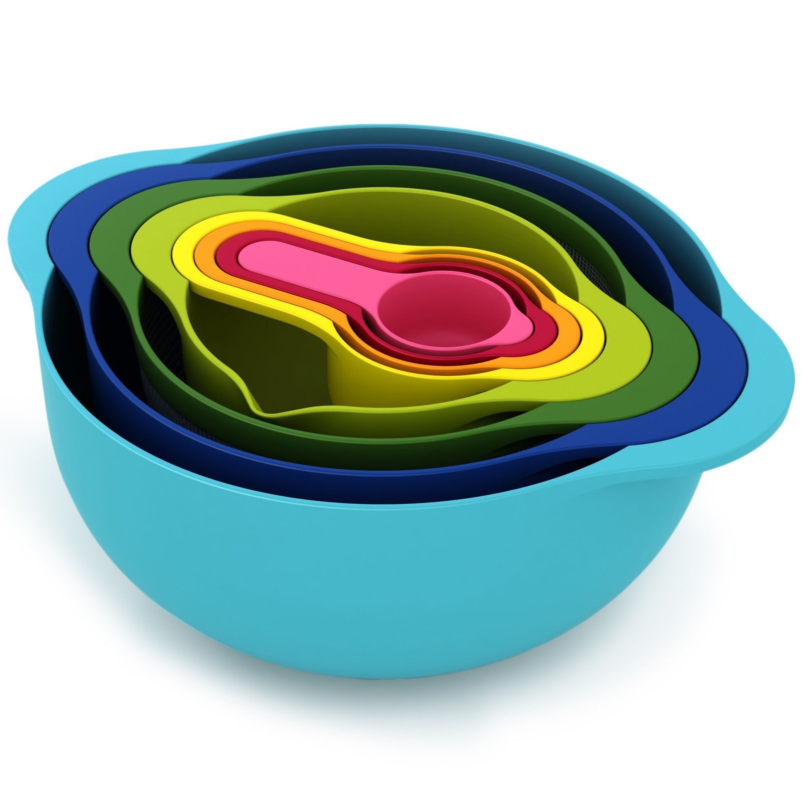 Joseph Joseph NEST8 8点セット ボウル大 小 水切りかご ふるい 計量スプーン4サイズ 92325