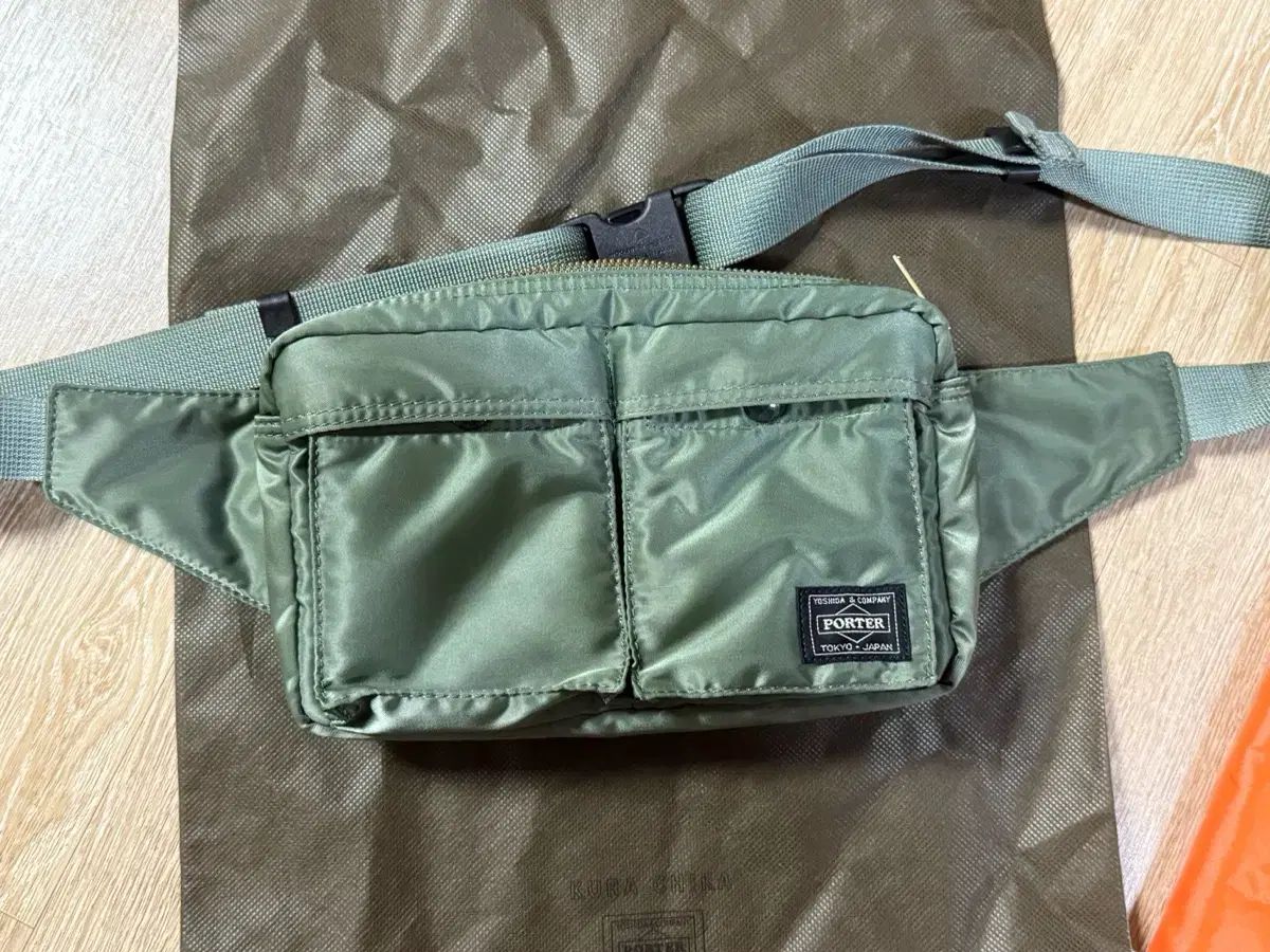 PORTER ボディバッグ セージグリーン ポーター ショルダー ニュー