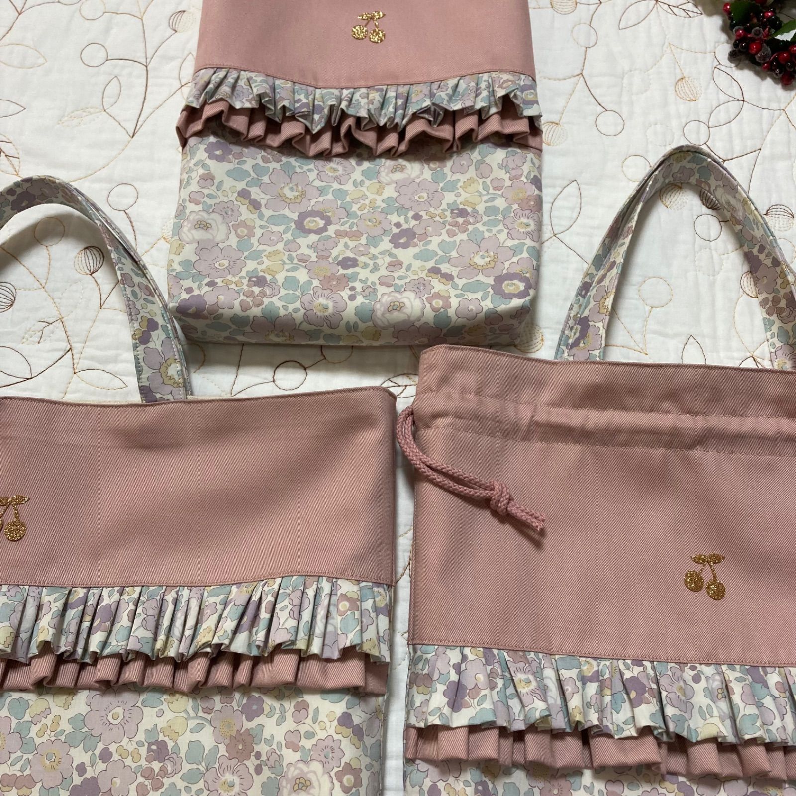 リバティ レッスンバッグ お着替え袋 上履き入れ ベッツィ オールド