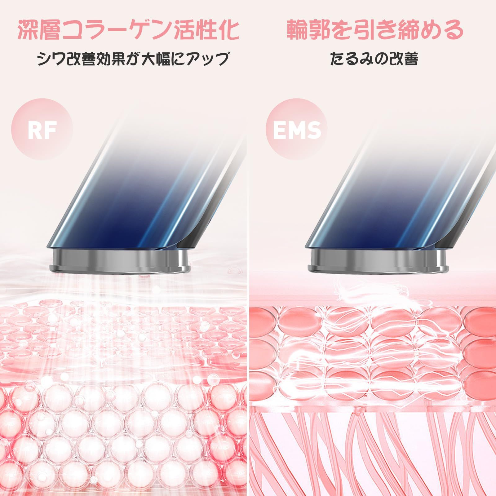 微電流 4色LED EMS 光エステ 1台多役 イオン美顔器 超音波美顔器 6種類 