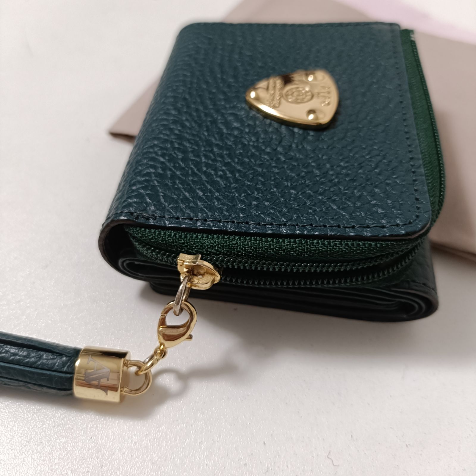 ATAO アタオ ワルツ コンパクトウォレット 三つ折り財布 グリーン系