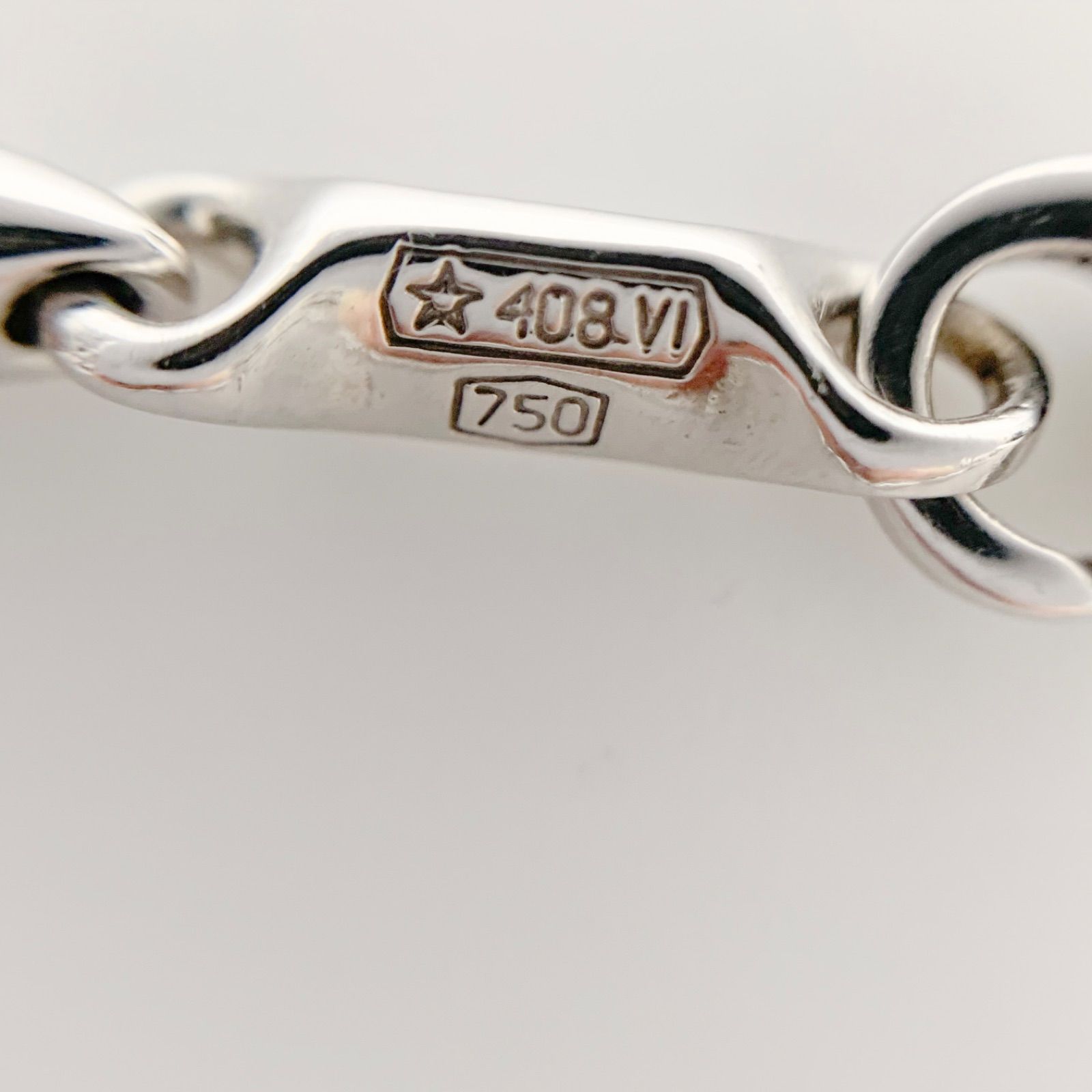 CHIMENTO(キメント) ネックレス K18ホワイトゴールド 中古】CHIMENTO キメント デザインネックレス チェーン