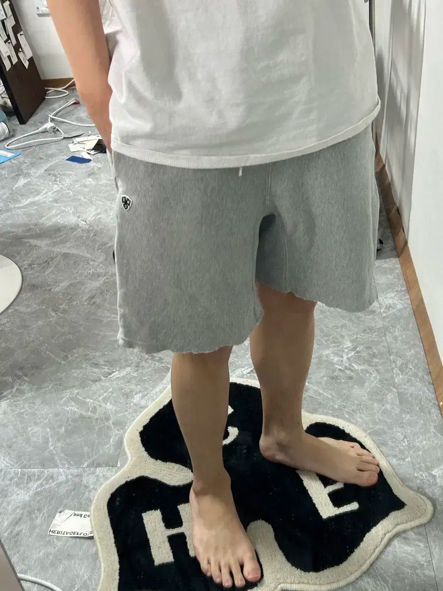 雷市場（ポンジャン）商品韓国直送】HERITAGE FLOSS クローバー スウェットショーツ L