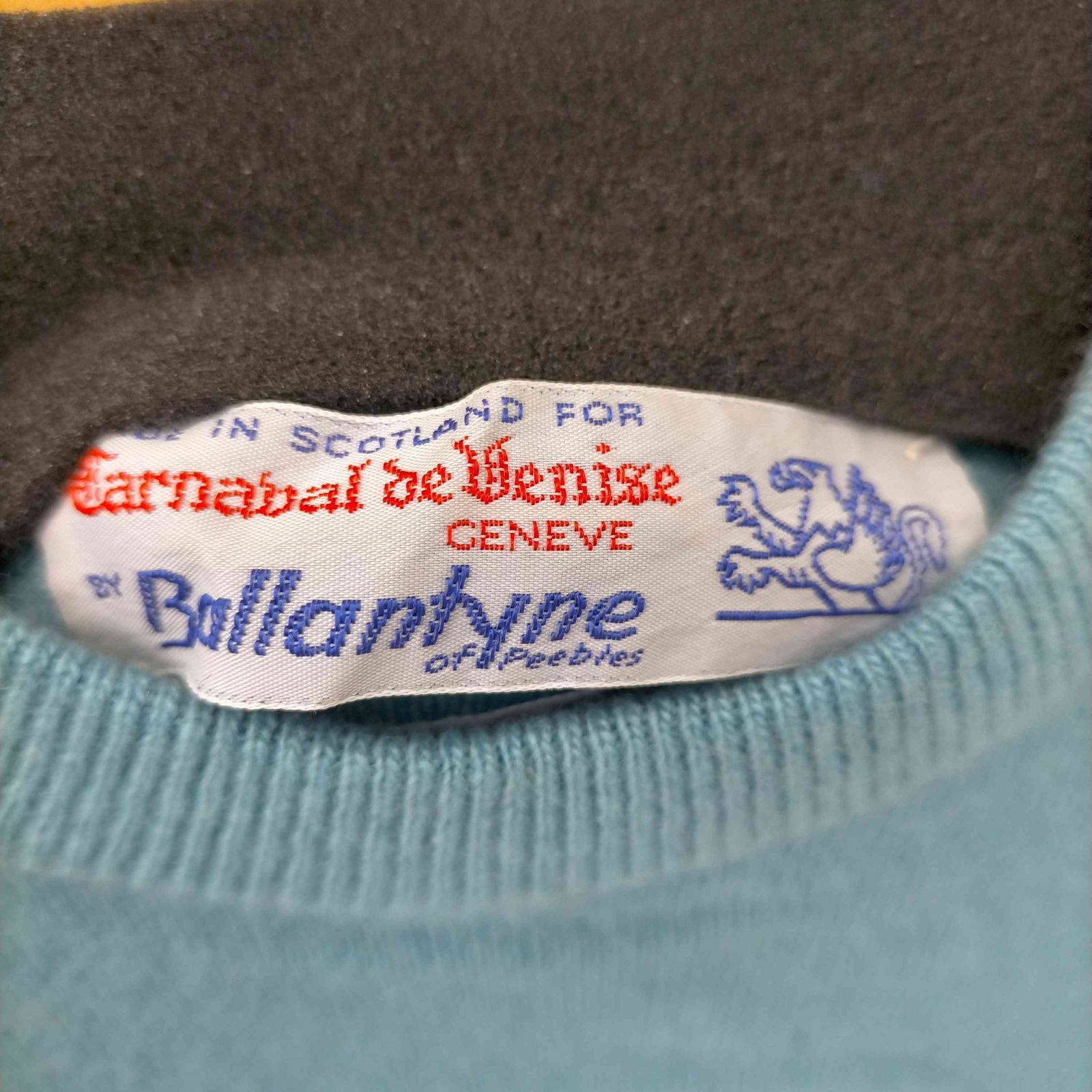 バランタイン BALLANTYNE 70S カシミヤ100% モックネックニット 