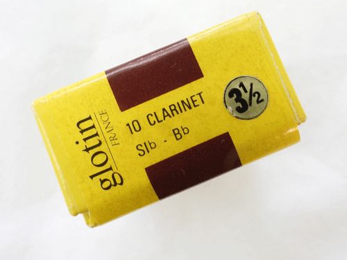 ☆希少☆glotinスペシャルGクラリネット　グロタンリード 3.5 10枚入り グロタン）Bbクラリネットリード GⅢ 3.5番 10枚入り【超レア