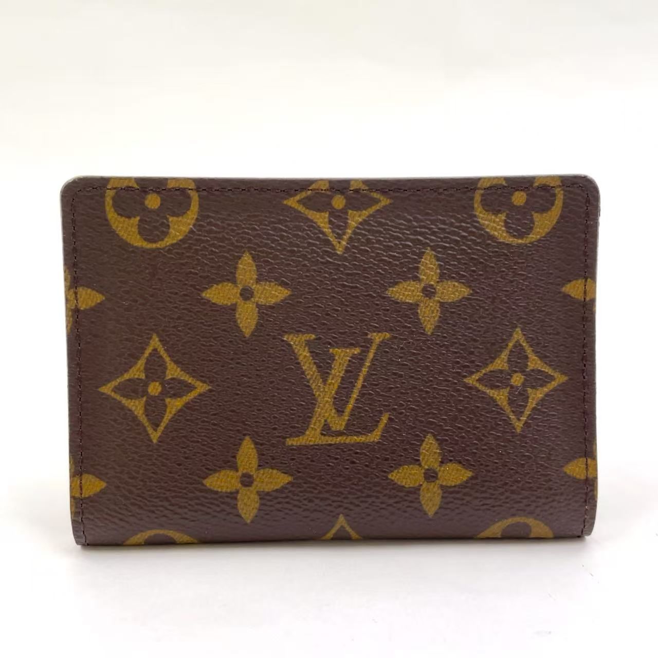 LOUIS VUITTON ポルト 2カルト ヴェルティカル モノグラム モノグラム PVC ブラウン カードケース パスケース M60533