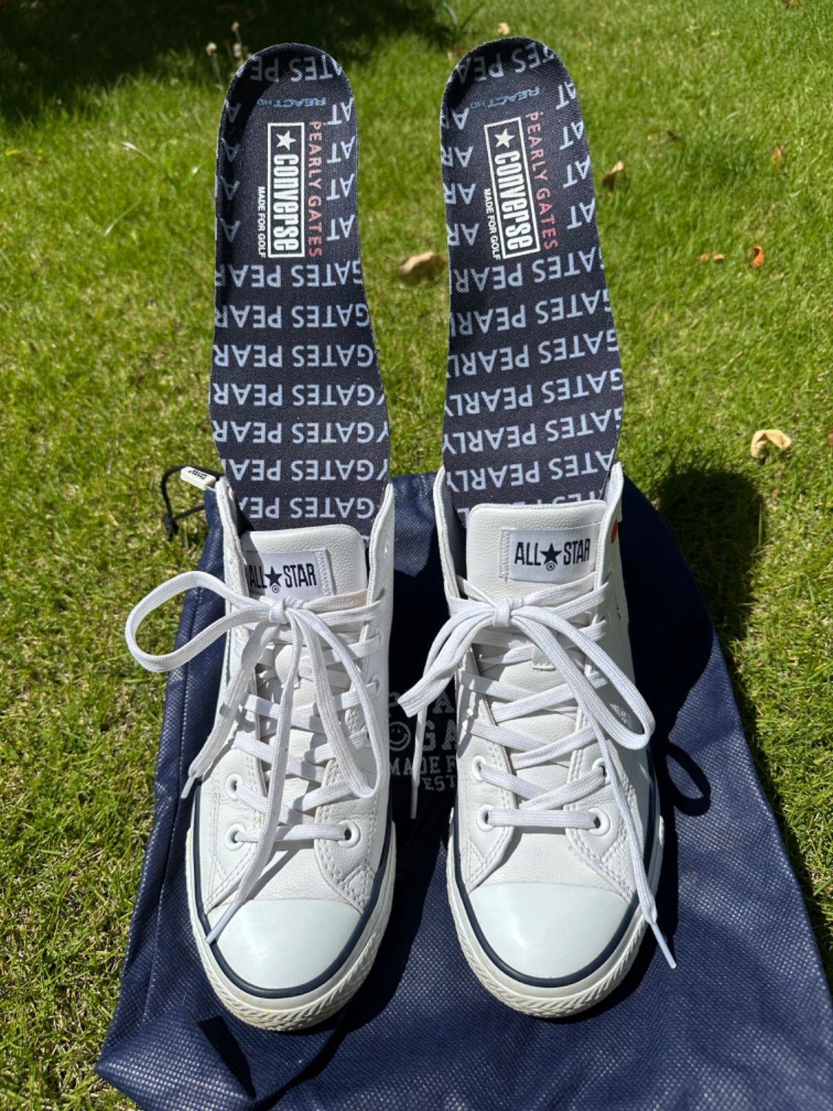 新品未使用パーリーゲイツ×コンバース　23、5cm ゴルフシューズ 🉐パーリーゲイツ✖️CONVERSE ⛳️ゴルフシューズ 23.5cm