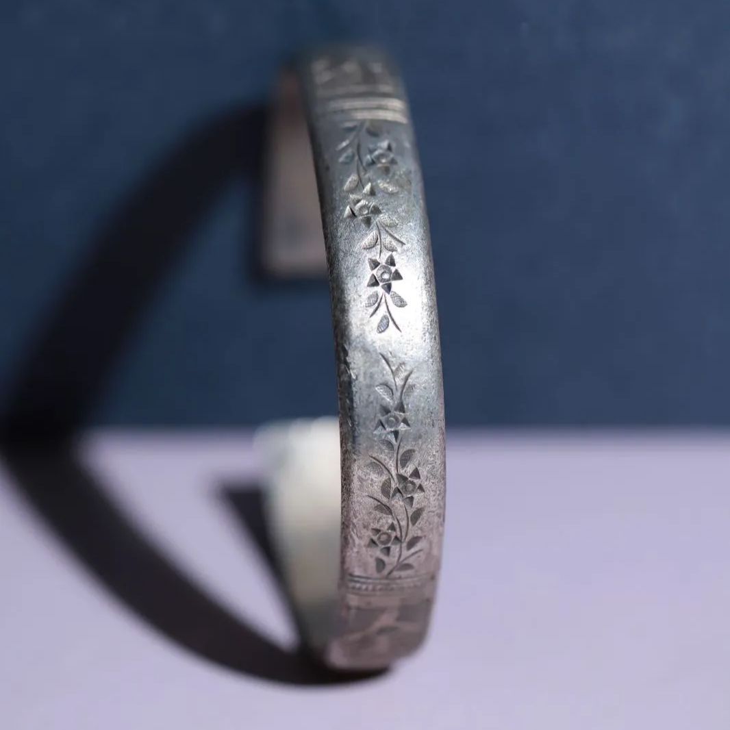 China 中国 清 銀製 ブレスレット 約32.9g