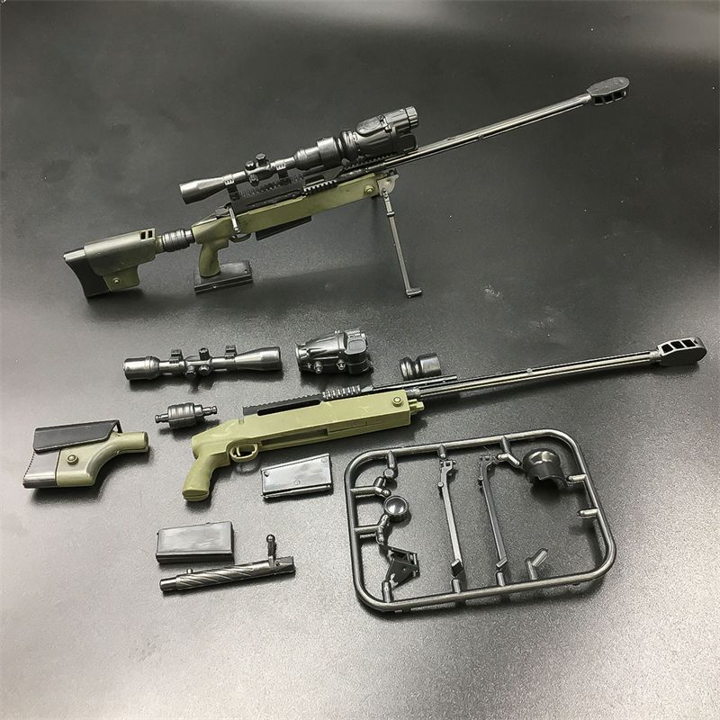 新品!送料無料! 1/6スケール スナイパーライフル 6セット 未組立