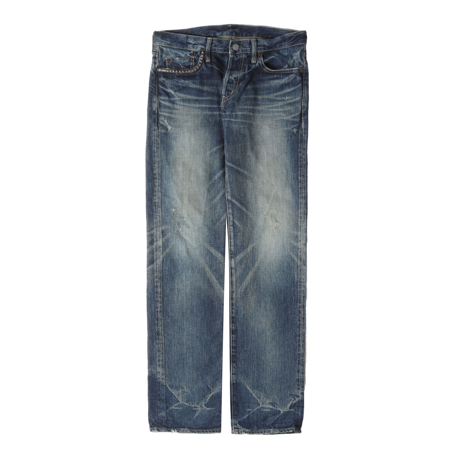 HYSTERIC GLAMOUR XXX ダメージストレートデニム HYSTERIC GLAMOUR XXX ダメージストレートデニム STYLING