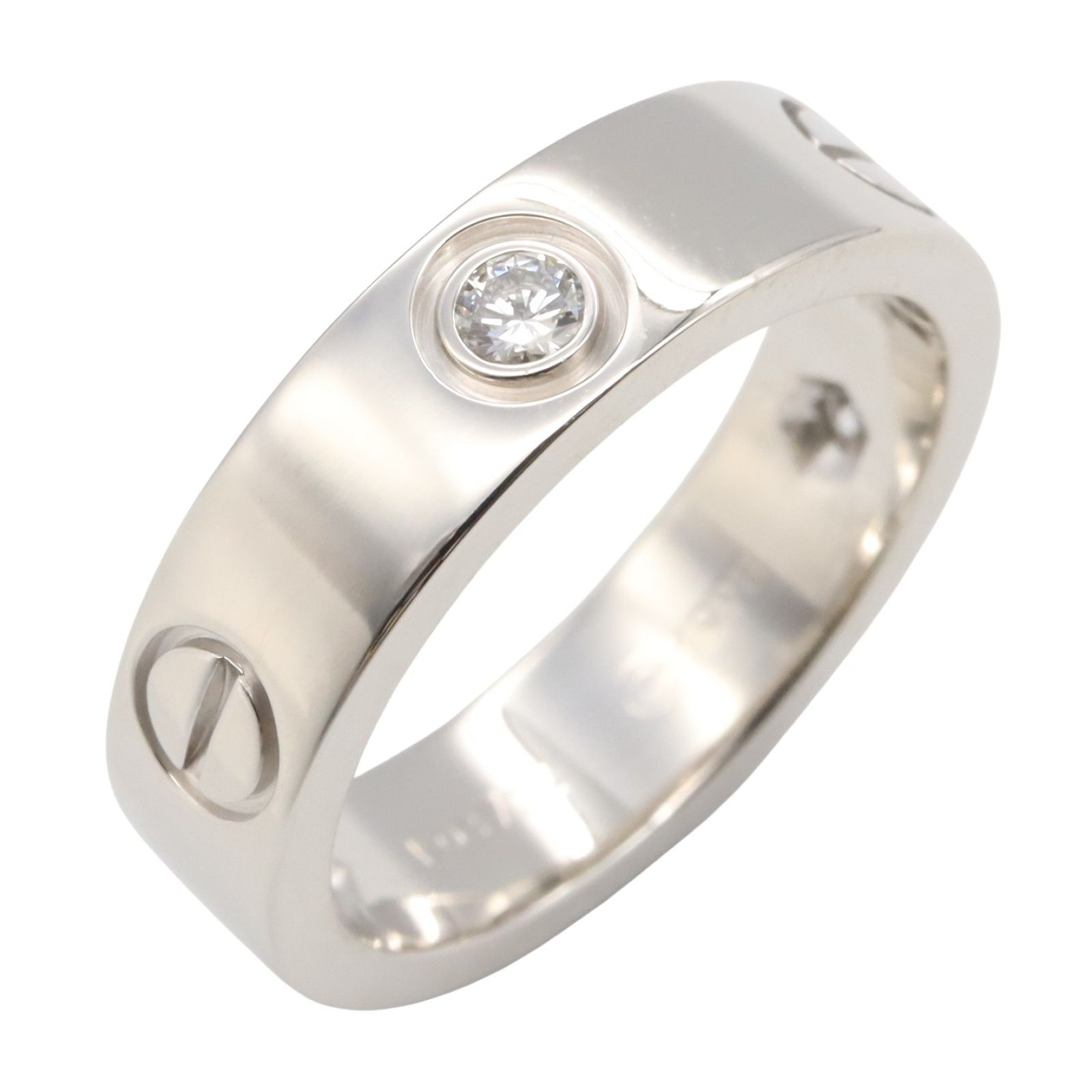 カルティエ CARTIER リング・指輪 ラブリング 3PD K18WG