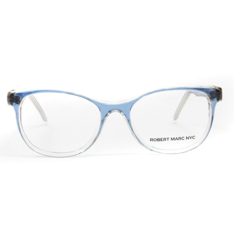 ロバートマーク ニューヨーク Robert Marc NYC 眼鏡 めがね 伊達メガネ セルフレーム フルリム 1009 青 ブルー 49□18 140