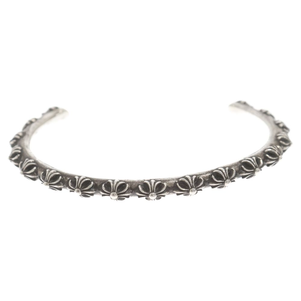 クロハーツバングル　難あり クロムハーツ BANGLE CROSS/クロスバンド シルバーブレスレット メンズ