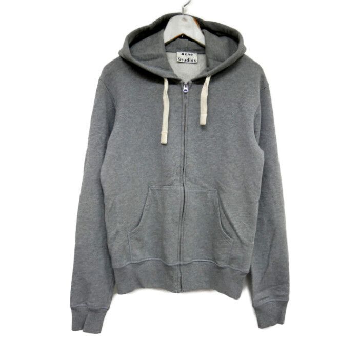 Acne Studios アクネストゥディオズ アクネ CHUNKY TOGGLE ZIP HOODIE ジップパーカー スウェットフーディー GREY  グレー M - メルカリ