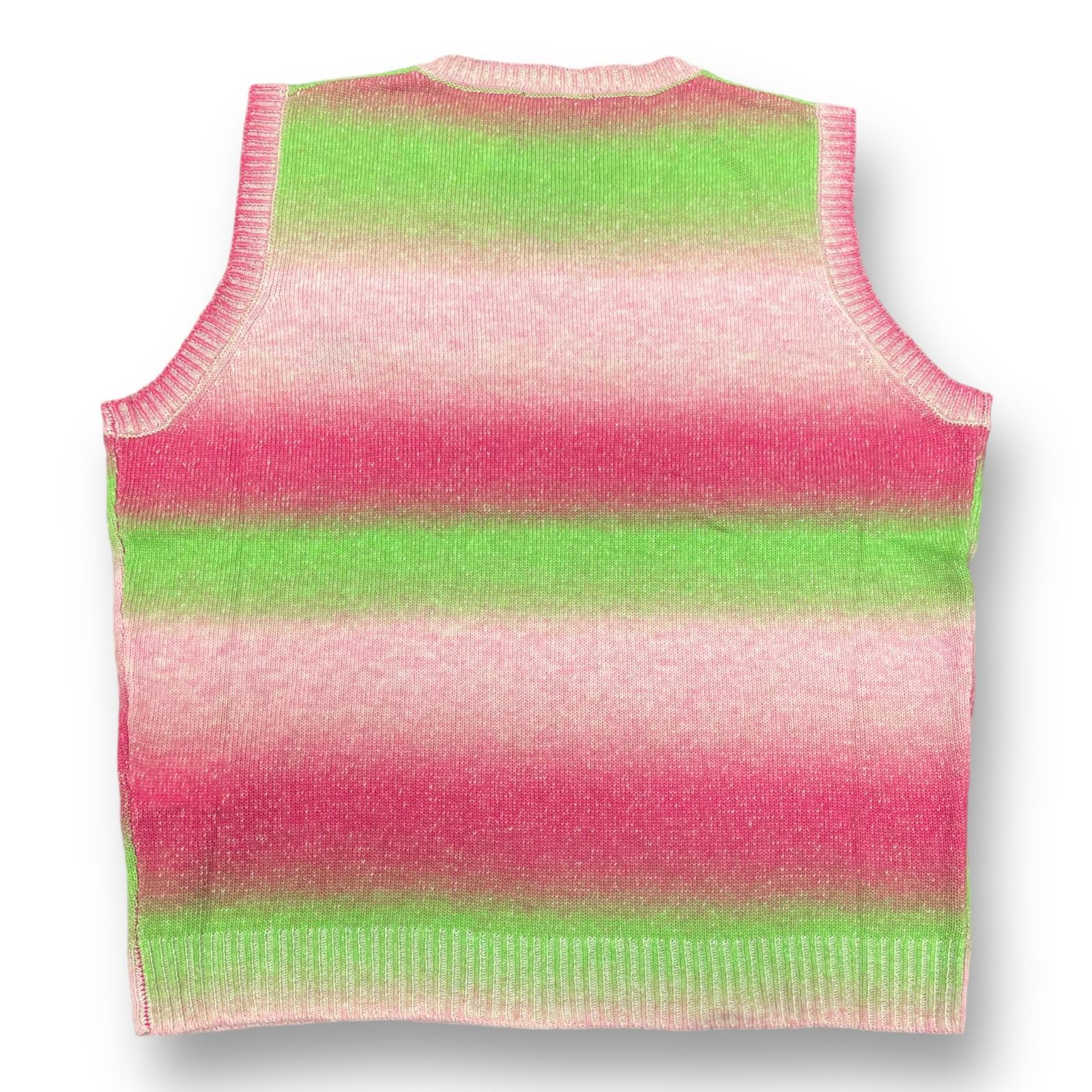 定価19800円 新品 TTT MSW 22AW Kasuri Knit Vest カスリ ニット