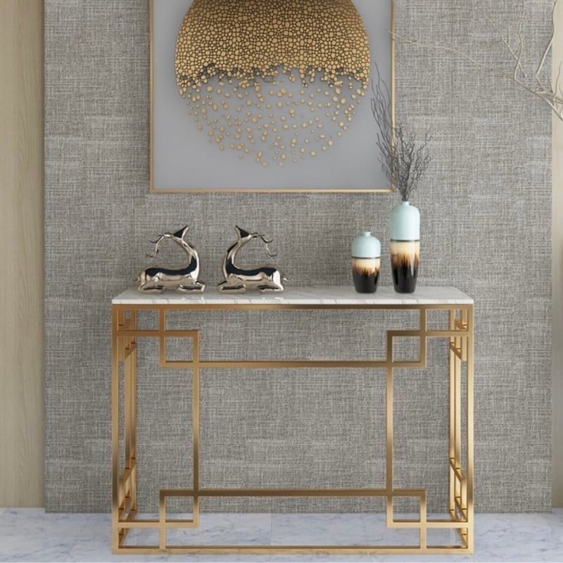 ☆インテリアほどの高級感 コンパクトの玄関テーブル 大理石