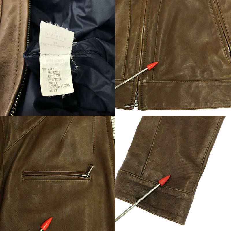 BRUNELLO CUCINELLI / ブルネロクチネリ | レザー シングル ライダース