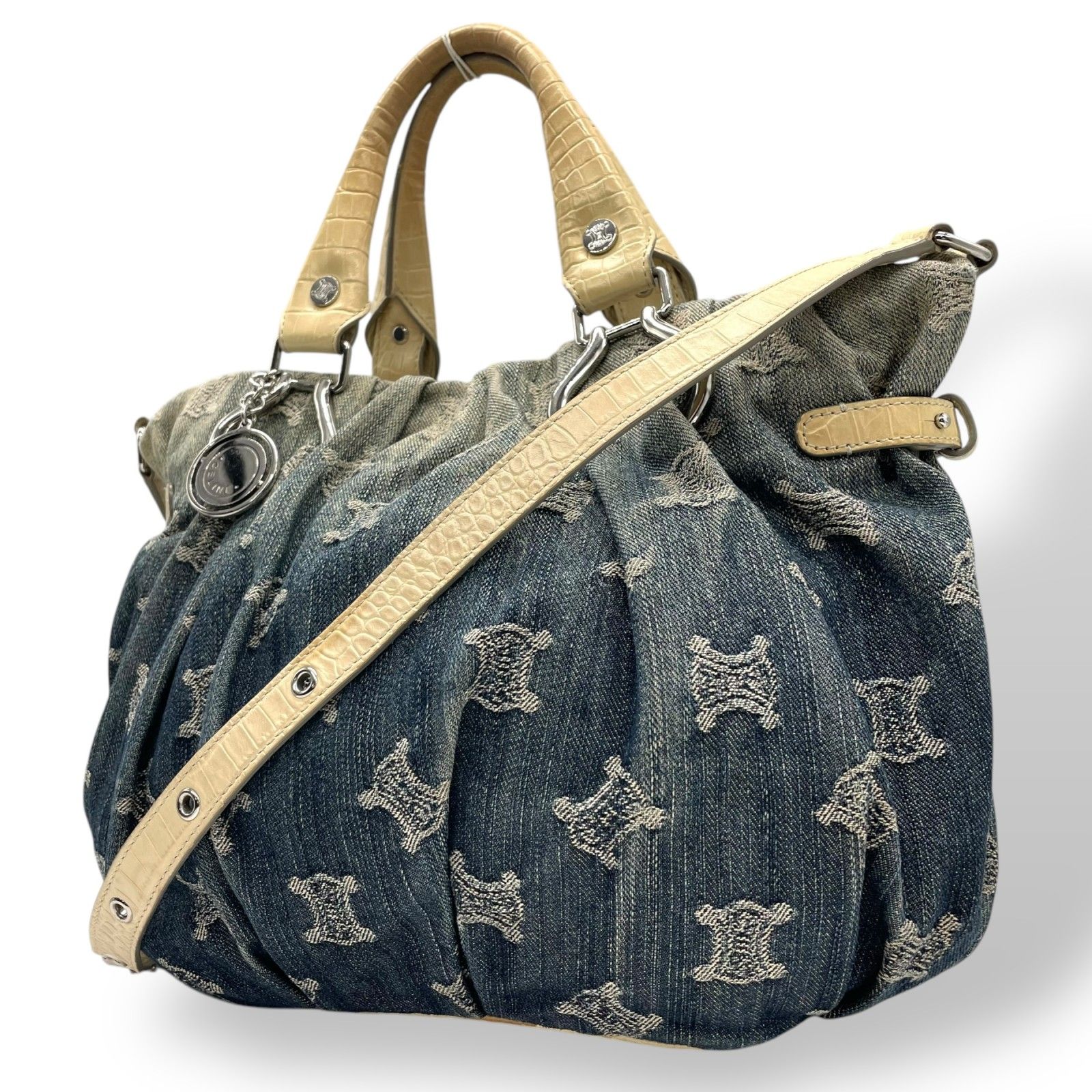 セリーヌ CELINE パリマカダム ハンドバッグ ショルダーバッグ ピロー 