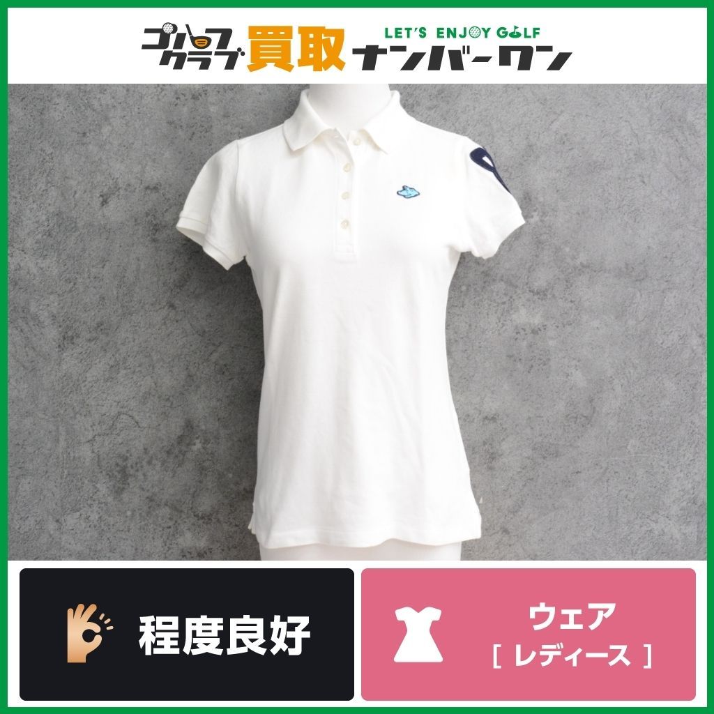パーリーゲイツ レディース ポロシャツ ゴルフ ホワイト 0 サイズ S