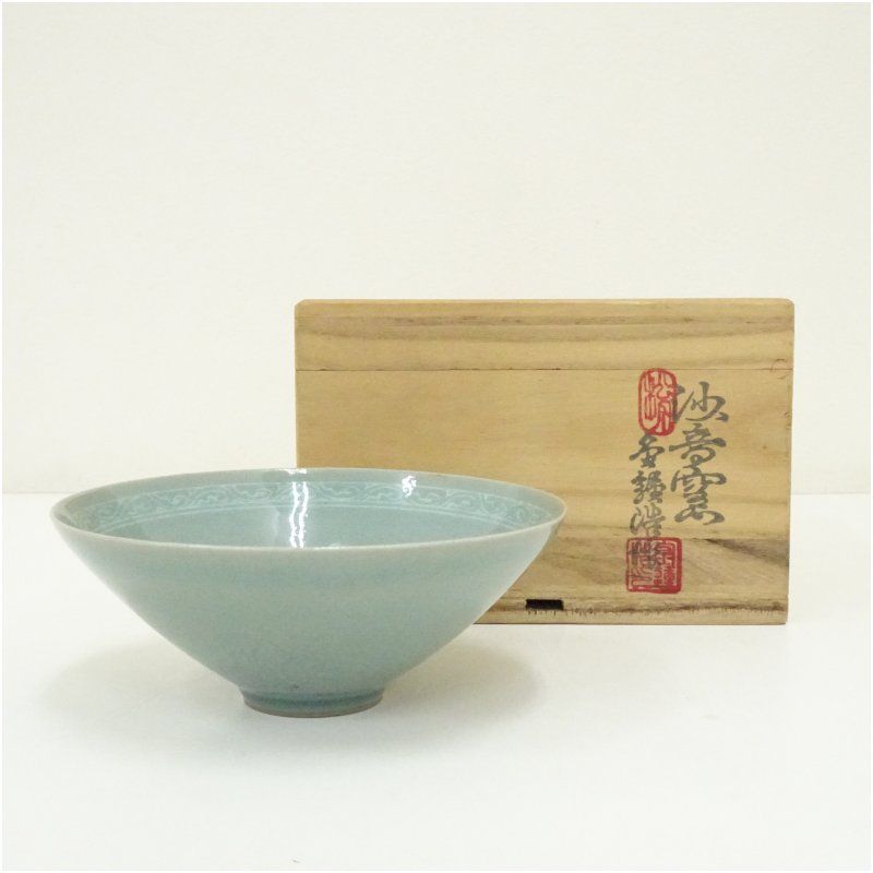 A 100 抹茶碗 高麗青磁 ( 新品未使用品 ) Yahoo!オークション -「抹茶碗」(高麗) (中国、朝鮮半島)の落札