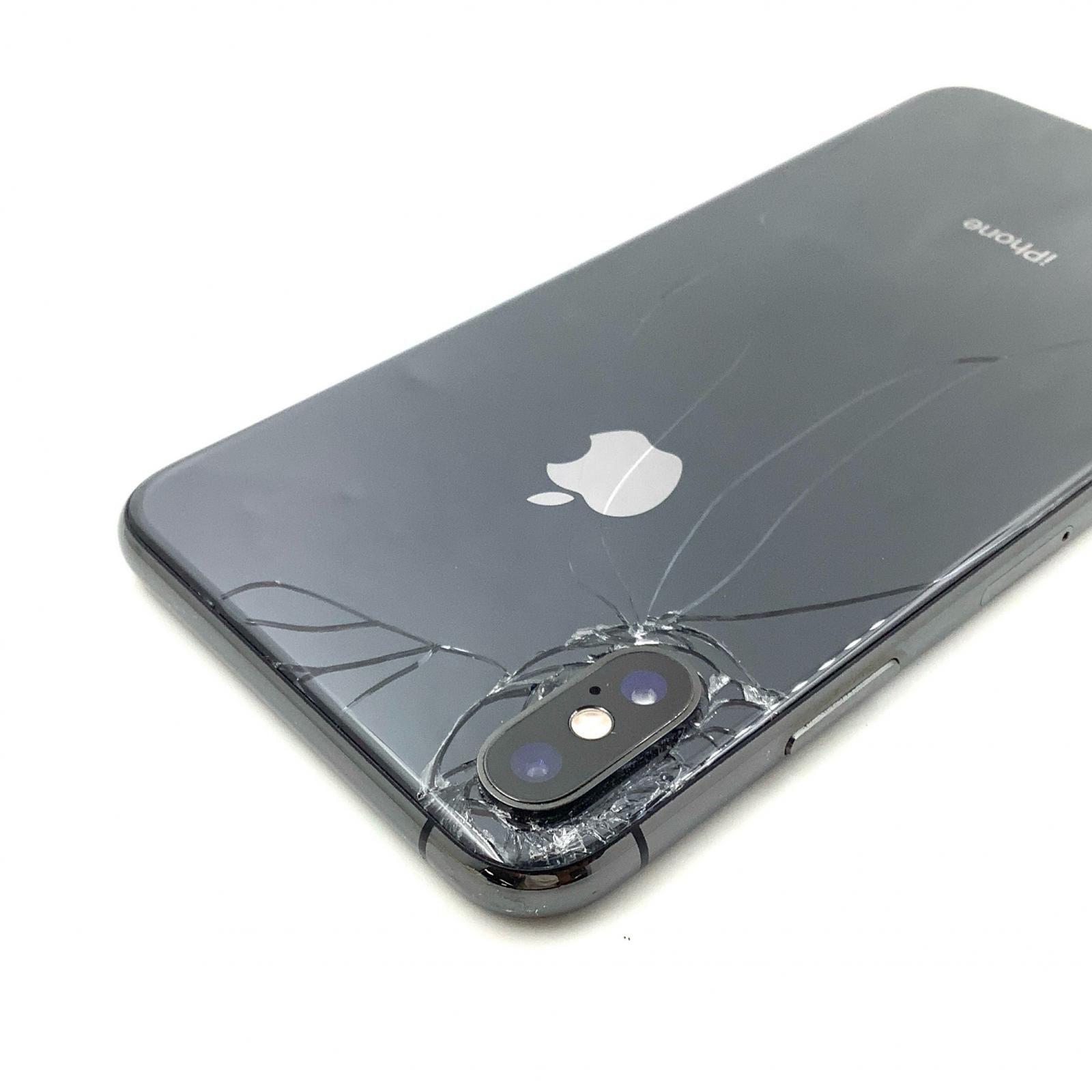 ショップ iPhone XS Max 256GB スペースグレイ Softbank 白ロム 83