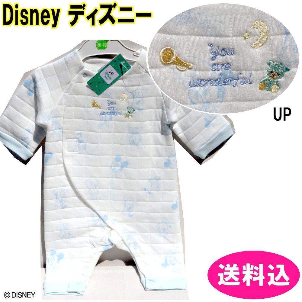 ディズニー　サイズ：60～70　プレオール　カバーオール　ミッキー　ドナルド　プルート