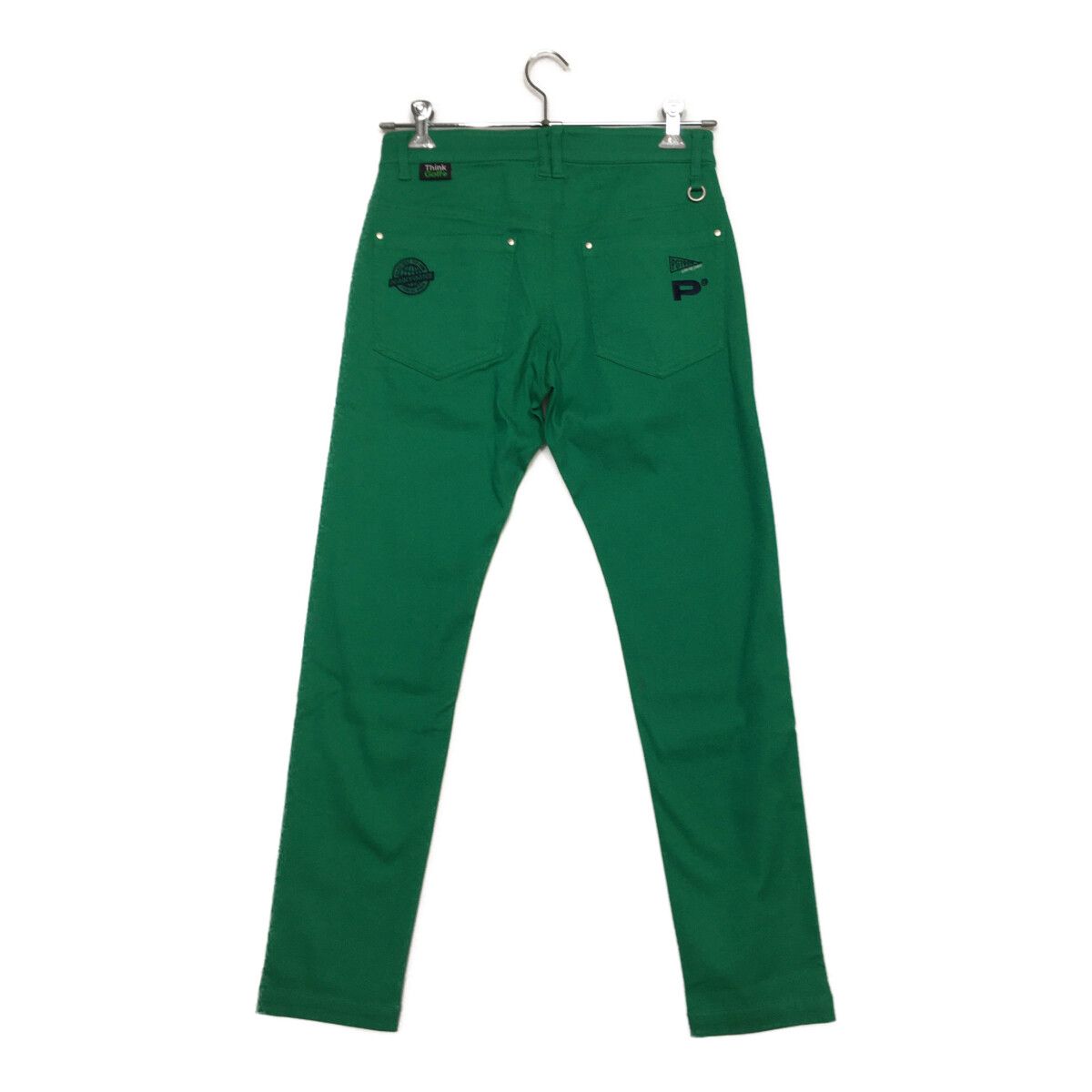 メンズ パーリーゲイツ PEARLY GATES パンツ 3 S 緑 グリーン シンプル ロゴ刺しゅう