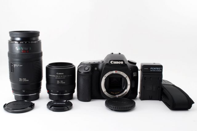 キヤノン Canon EOS 30D ダブルズームセット 美品 ストラップ
